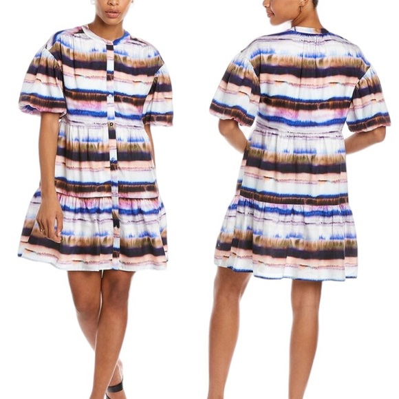 Marie Oliver Dresses & Skirts - Marie Oliver Silk Blend Kiki Dress in Terrain Print Size S